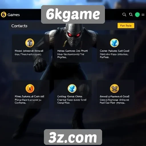 Análise das principais funcionalidades do site 6kgame