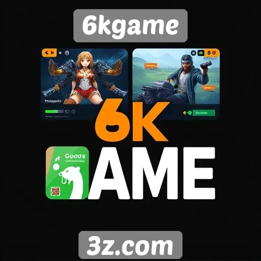 Interface de usuário do 6kgame em destaque